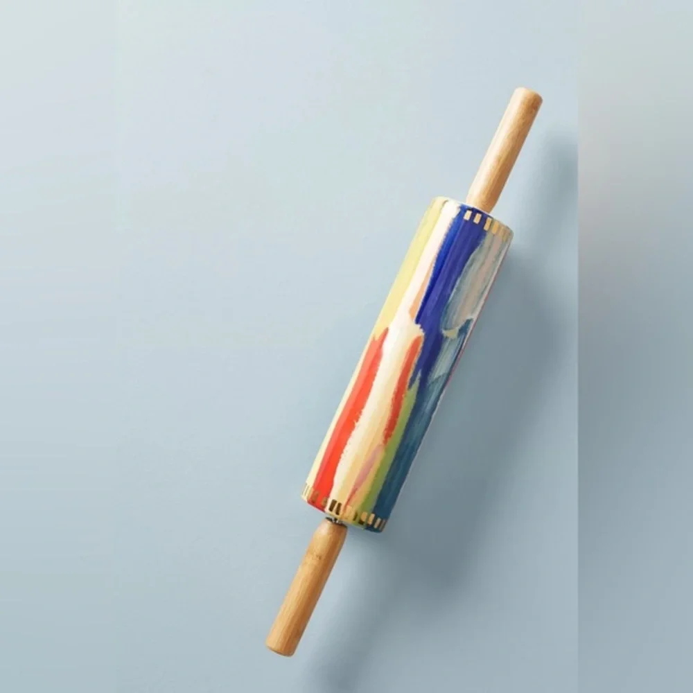 New🌟Anthropologie-Painter's Palette Rolling Pin